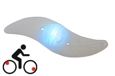 LED LAMPKA DO SZPRYCH W ROWERZE MIGAJĄCA LED BIKE 3-FUNCT. PP no batteries