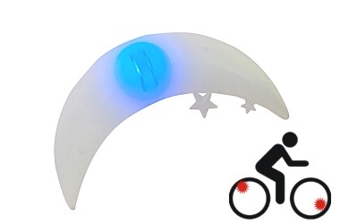LED LAMPKA DO SZPRYCH W ROWERZE MIGAJĄCA LED BIKE 3-FUNCT. PP no batteries