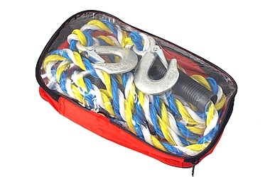 CORDE DE REMORQUAGE 3000KG 12MM x3.9M S-HOOKS WALLET
