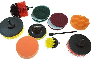 CLEANING BRUSHES ROTARY DETAILING NYLON 12X 1+4+2+2+2+1 HEX SHANK