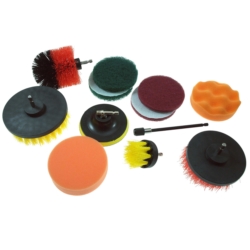 CLEANING BRUSHES ROTARY DETAILING NYLON 12X 1+4+2+2+2+1 HEX SHANK