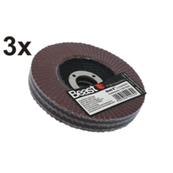 DISCOS ABRASIVOS DE LÁMINAS - PAQUETE DE 3 P40/115MM 3X