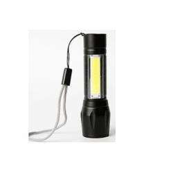 LINTERNA LED COB 1W + CREE 2W 400mAh Li-ion USB