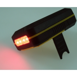 LAMPKA LED WARSZATOWA MAŁA 4 TRYBY 4 RED LED + 24COB 2x1800mAh Li-ion USB, Power Bank