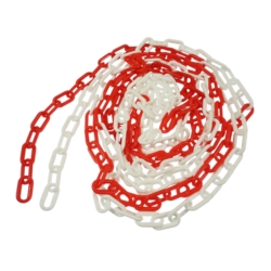 WARNING CHAIN 5M PVC