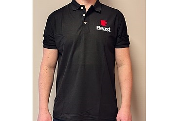 KOSZULKA POLO LOGO BEAST SIZE:L  180CM BLACK