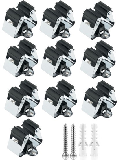 SUPPORT POUR BALAIS/MOPS CLIP MURAL POUR BALAI 