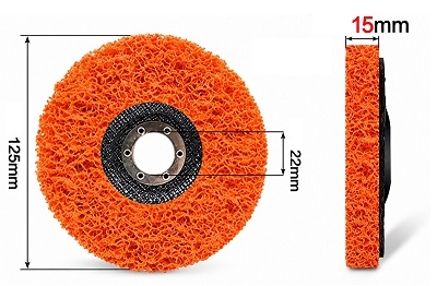 TARCZA ŚCIERNA WŁÓKNINA DO USUWANIA RDZY 125x22.2MM / 15MM