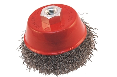 STEEL BRUSH ROTARY M14 STRAIGHT CUP 80MM