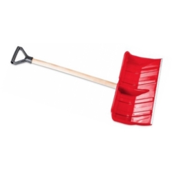 SNOW SHOVEL 490x385 x1400MM WOODEN HANDLE